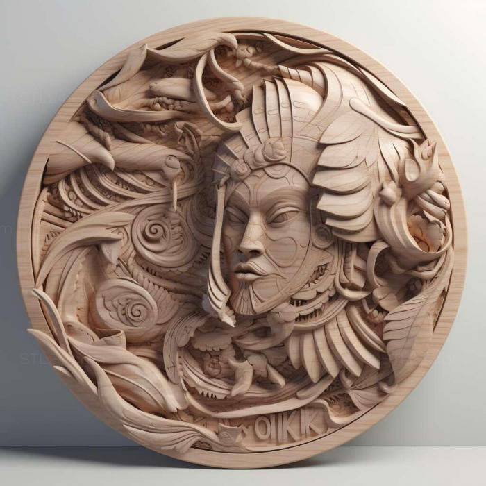 Patterns and decorations (Smok 1, PATTERN_1441) 3D models for cnc